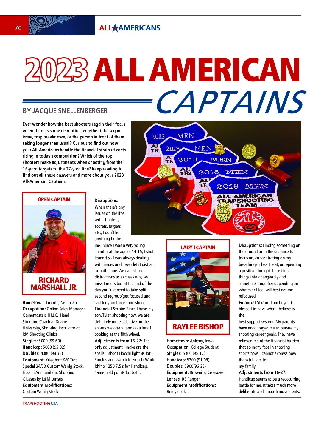 2023 All American Team Captains