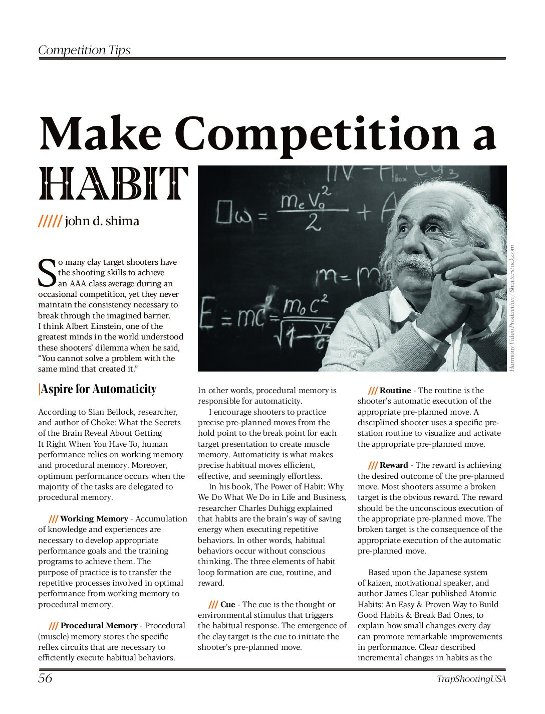 Make Trapshooting Competition a Habbit