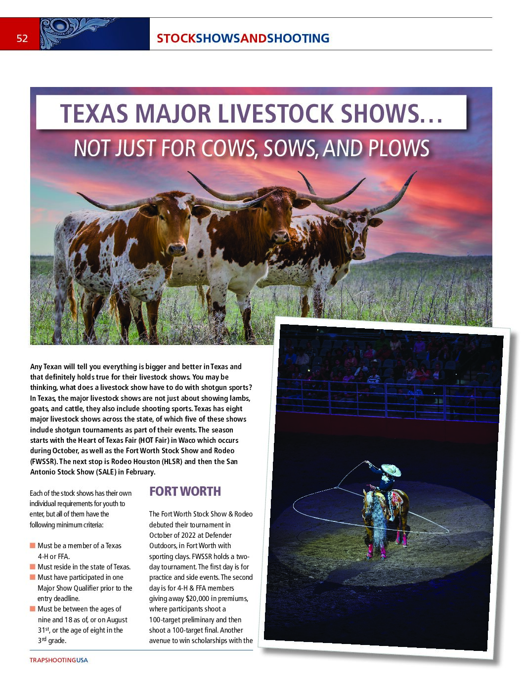 Texas Major Livestock Shows